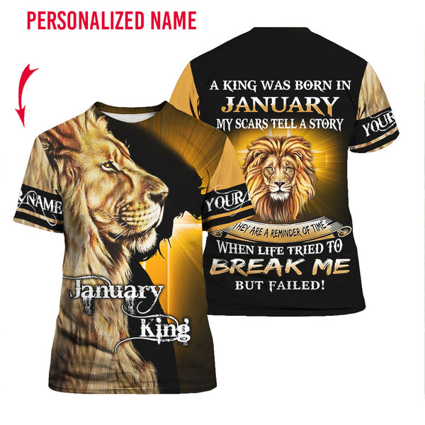 January Guy Custom Name T Shirt For Men & Women