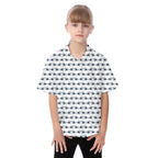 Total Tee Destruction Kids Hawaiian Shirt - Girl Model Front