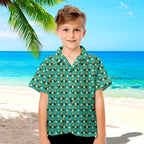 Toucan Tee Time Kids Hawaiian Shirt - Model Front