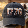 Embroidered 1776 eagle feathers patriotic hat