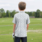 Total Tee Destruction Youth Golf Polo - Model Back