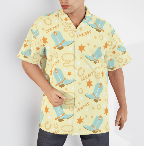 Kentucky Derby Cowboys Rodeo Aloha Hawaiian Shirts For Men & For Women | WT6276-Colorful-Gerbera Prints.