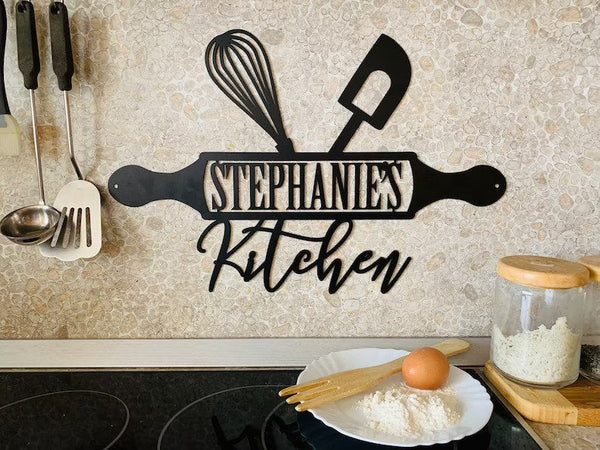 Kitchen I love my Kitchen Personalized Custom Name Laser Cut Metal Signs