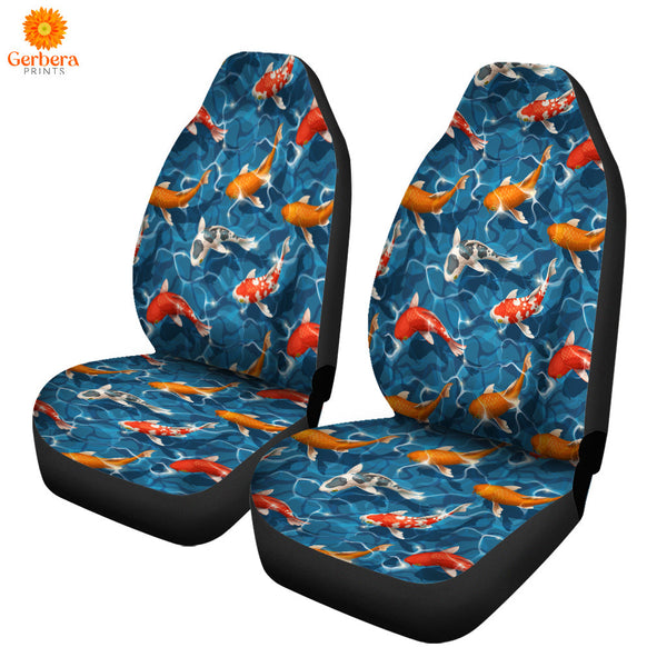 Koi Fish Wave Water Car Seat Cover Car Interior Accessories CSC5591