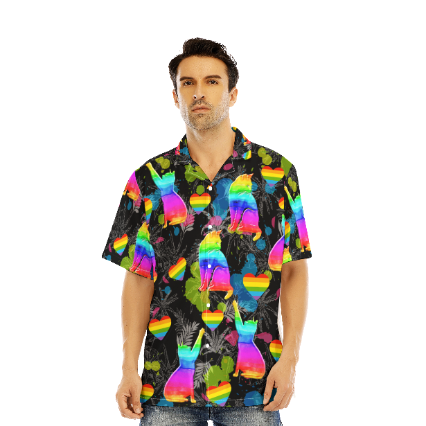 LGBT Cat Pride Month Aloha Hawaiian Shirts For Men and For Women WT2088