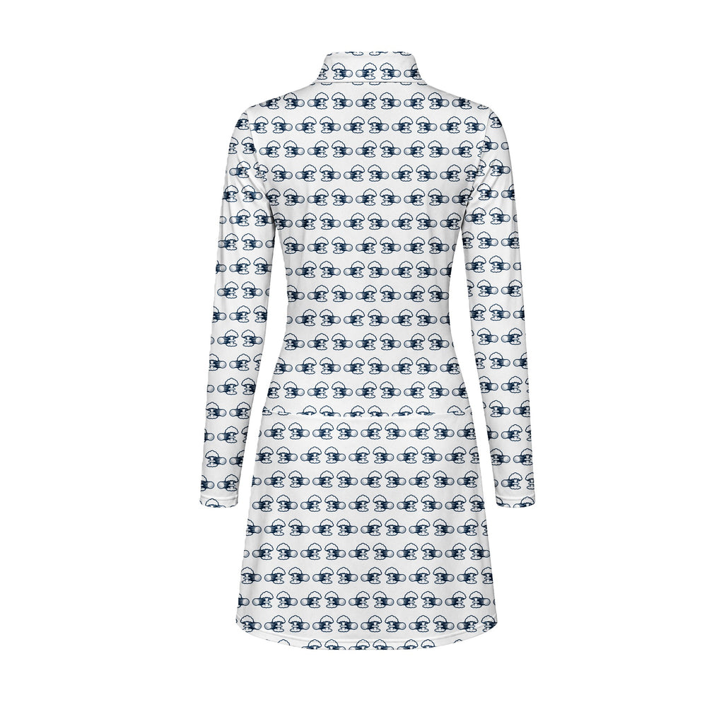 Total Tee Destruction Long Sleeve Golf Dress - Back