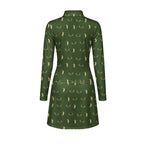 Buck Season Birdie Long Sleeve Golf Dress - Back