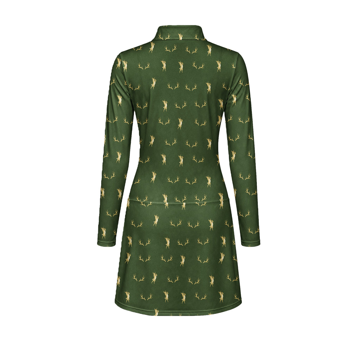 Buck Season Birdie Long Sleeve Golf Dress - Back