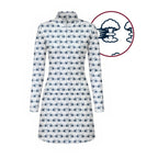 Total Tee Destruction Long Sleeve Golf Dress - Detail Close-up
