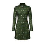 Buck Season Birdie Long Sleeve Golf Dress - Front