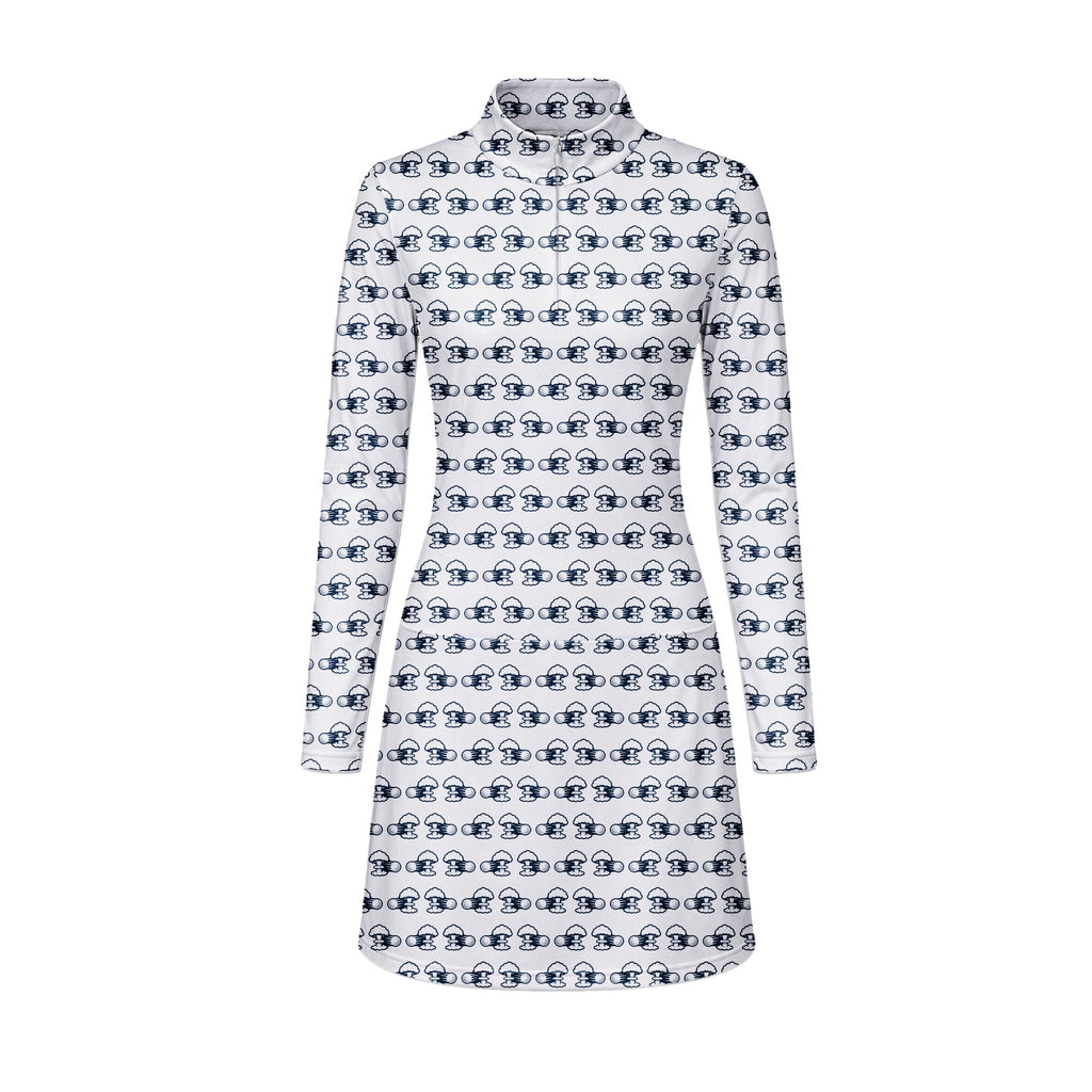 Total Tee Destruction Long Sleeve Golf Dress - Front