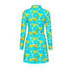 Margarita Cocktail Hello Summer Long Sleeve Dress