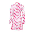 Western Tee Haw Let's Go Cowgirl Boots Long Sleeve Dress
