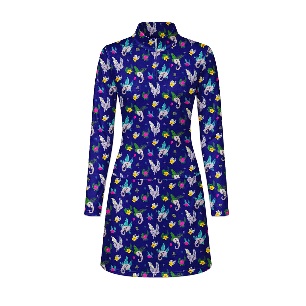 Big Trunk Long Sleeve Dress