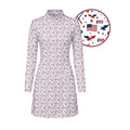 America 250 Fairways Long Sleeve Dress