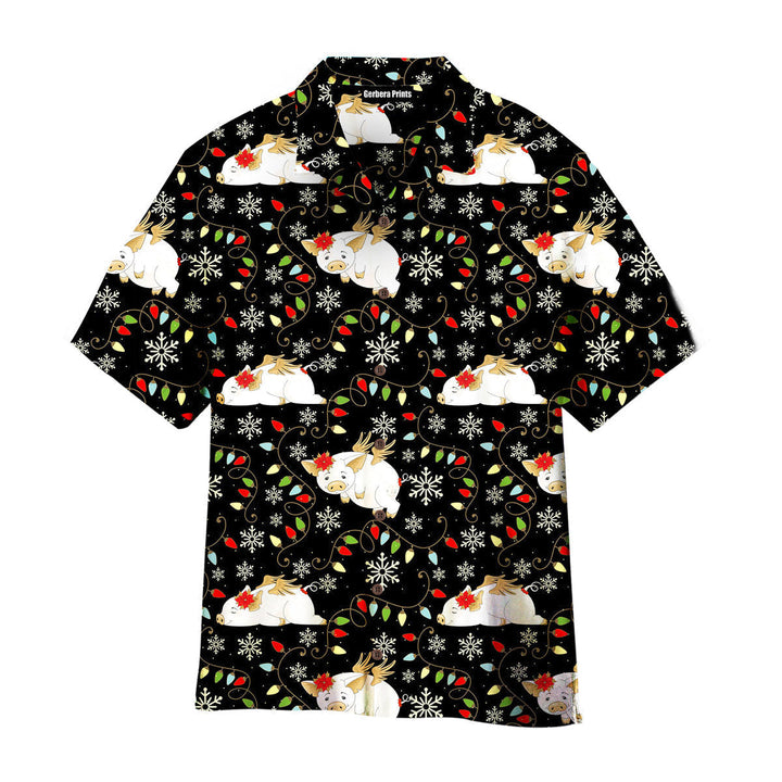 Lazy Pigs On Christmas Holiday Hawaiian Shirt