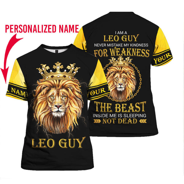 Leo Guy Custom Name T Shirt For Men & Women