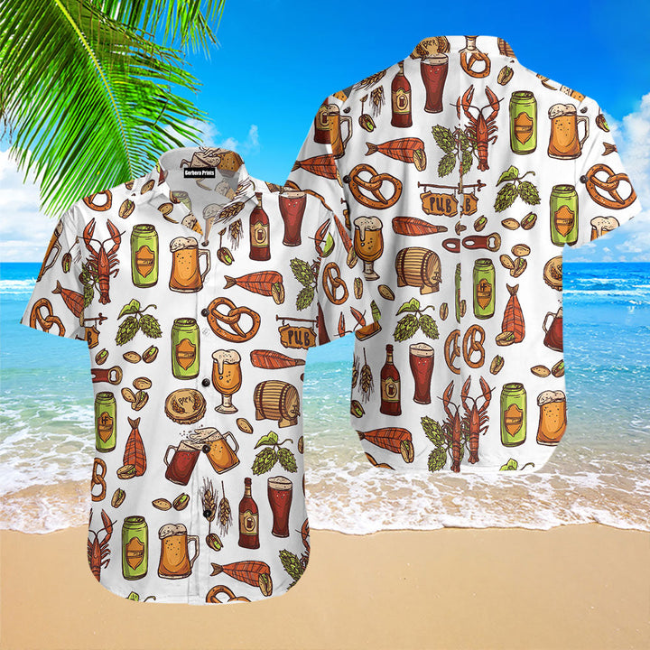 Lets Drink Premium Beer Hawaiian Shirt