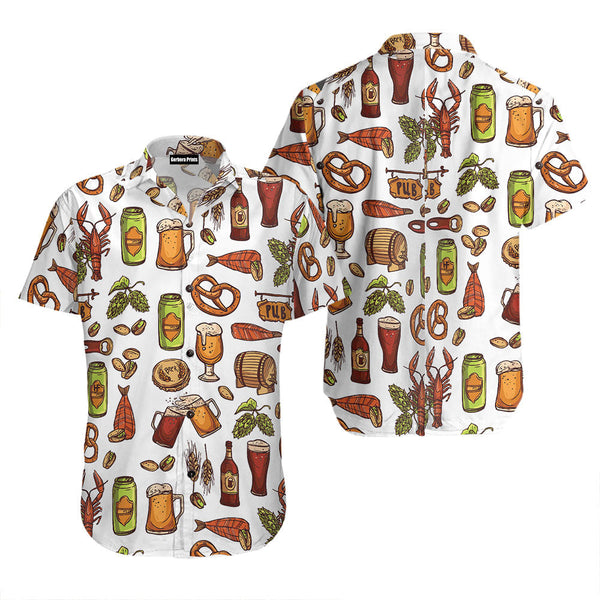 Lets Drink Premium Beer Hawaiian Shirt