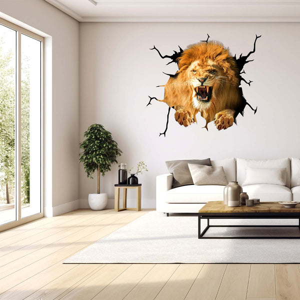 Lion 3D PVC Wall Stickers SW1882