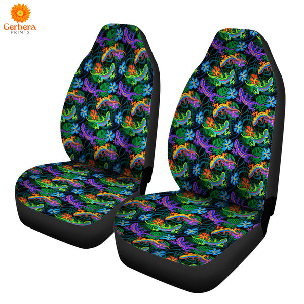 Lizards And Leaves Tropical Pattern Car Seat Cover Car Interior Accessories CSC5362