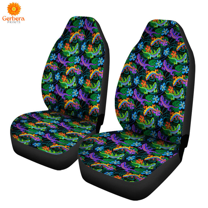 Lizards And Leaves Tropical Pattern Car Seat Cover Car Interior Accessories CSC5362