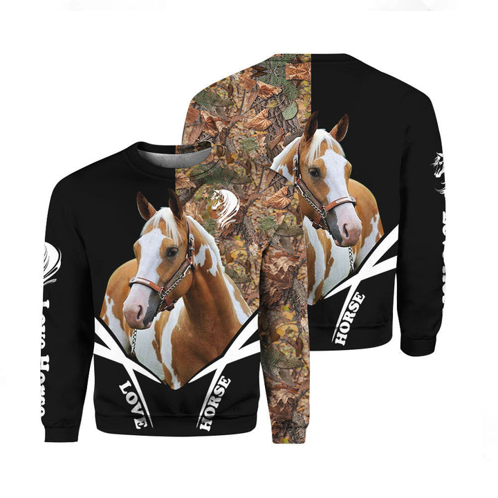 Love Horse Crewneck Sweatshirt For Men & Women