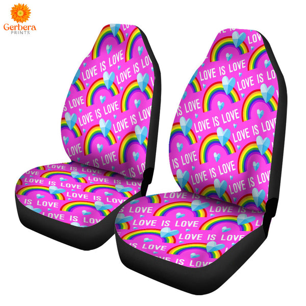 Love Is Love LGBT Rainbow Car Seat Cover Car Interior Accessories CSC5329