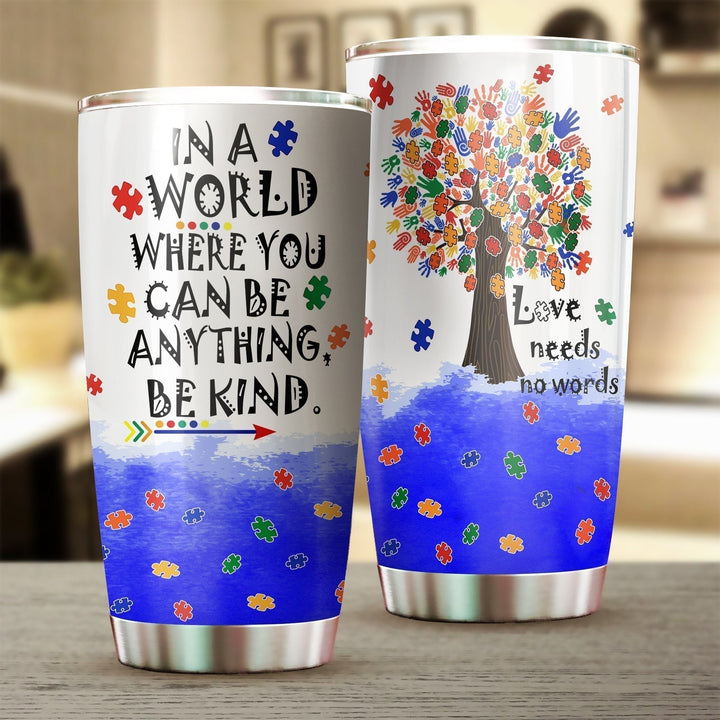 Love Needs No Words Stainless Steel Tumbler Cup | Travel Mug | TC1096