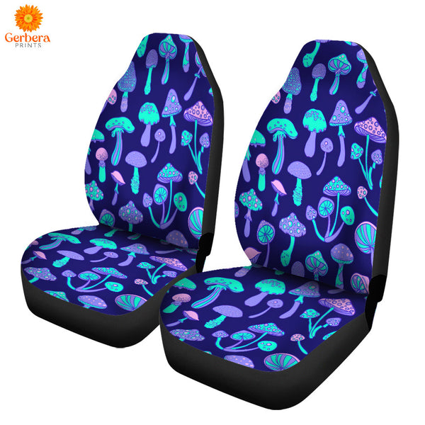 Magic Mushroom Psychedelic 60s Hippie Colorful Car Seat Cover Car Interior Accessories CSC5463