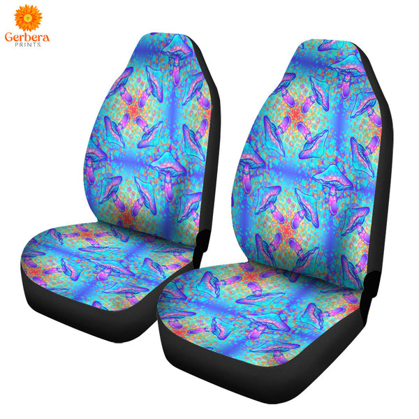 Magic Mushrooms 60s Hippie Colorful Car Seat Cover Car Interior Accessories CSC5637