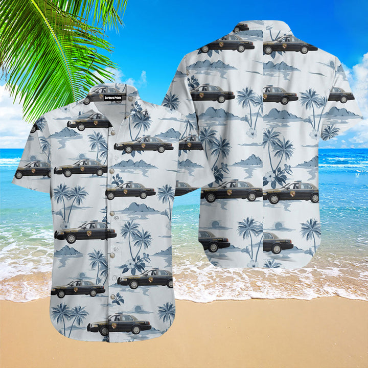 Maryland State Police 2005 Ford Interceptor Resident Trooper Hawaiian Shirt