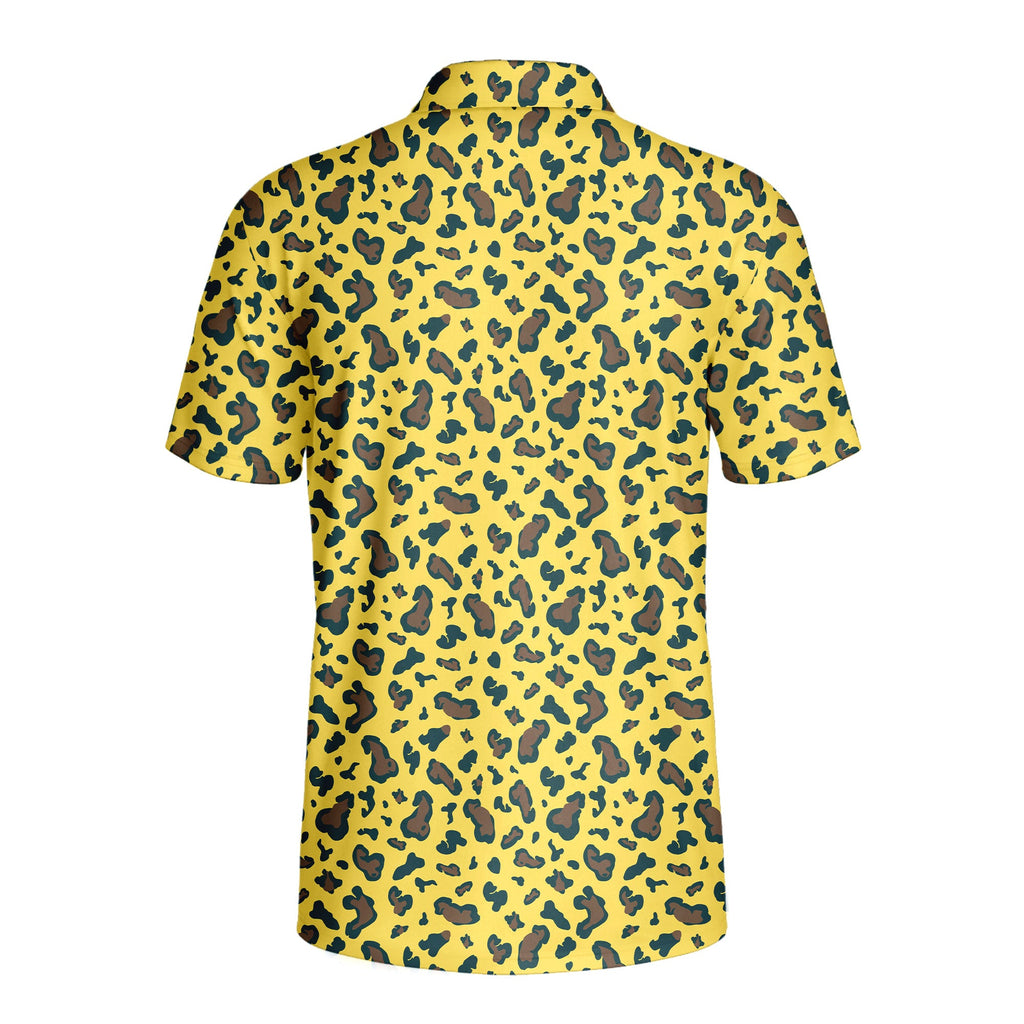 Leopard-Polo Shirt For Men-Gerbera Prints