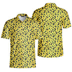 Leopard-Polo Shirt For Men-Gerbera Prints