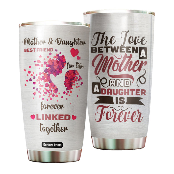 Mother And Daughter Mother's Day Stainless Steel Tumbler Cup | Travel Mug | TC5896-20oz-Gerbera Prints.