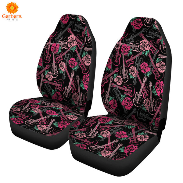 Music Guitars Melody And Rose Car Seat Cover Car Interior Accessories CSC5223