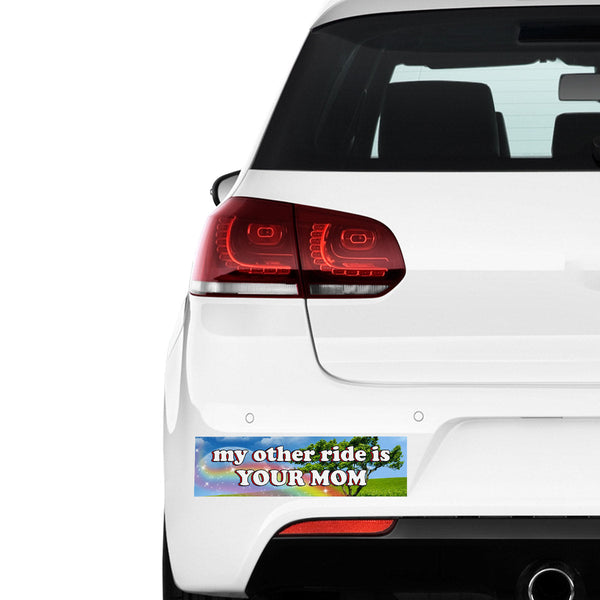 My Other Ride Is Your Mom 3D Vinyl Car Decal Stickers CS5696