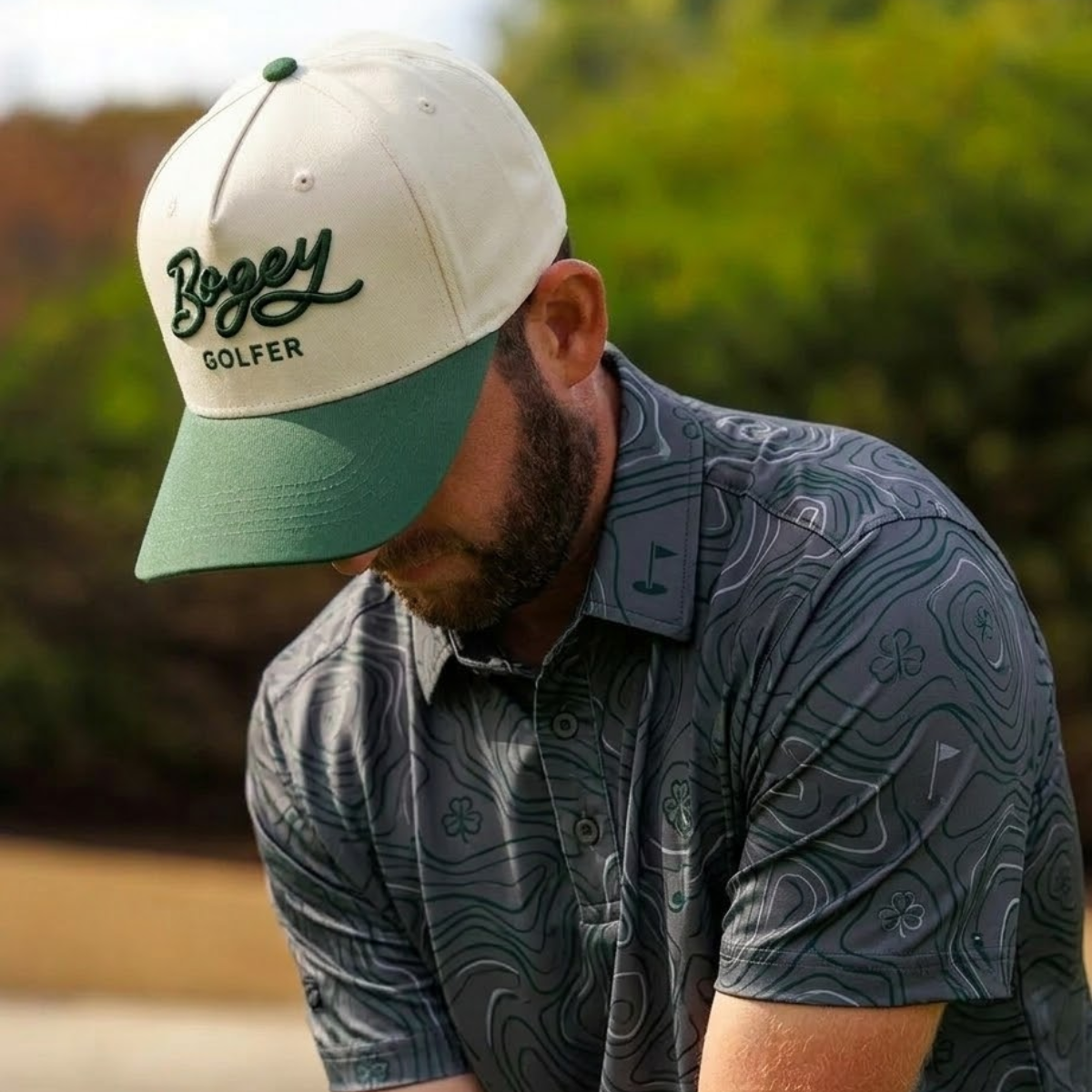 Bogey Golfer-Hat-Gerbera Prints