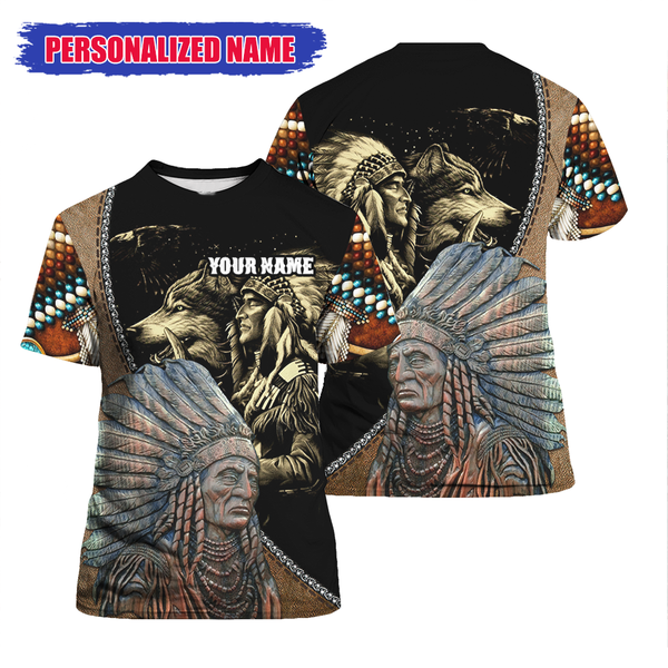 Native American Custom Name T Shirt For Men & Women