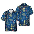 Neon Disc Golf Hawaiian Shirt-Hawaiian Shirt-Gerbera Prints