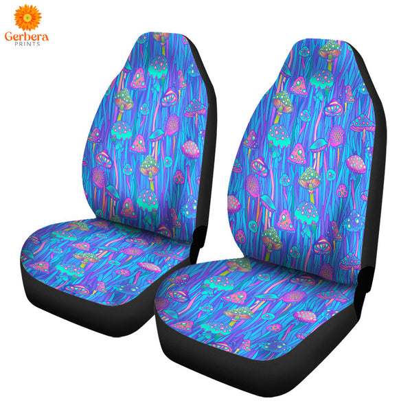 Neon Hippie Mushroom Car Seat Cover Car Interior Accessories CSC5632