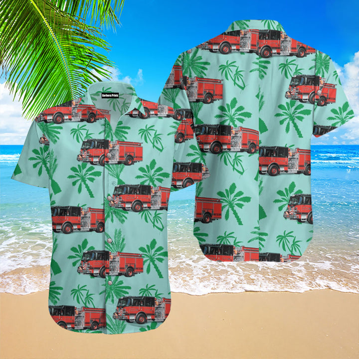 Neptune City New Jersey Neptune Fire Department Hawaiian Shirt