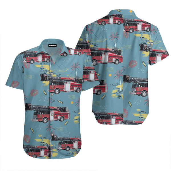 New Brunswick Canada St Stephen Fire Department Hawaiian Shirt