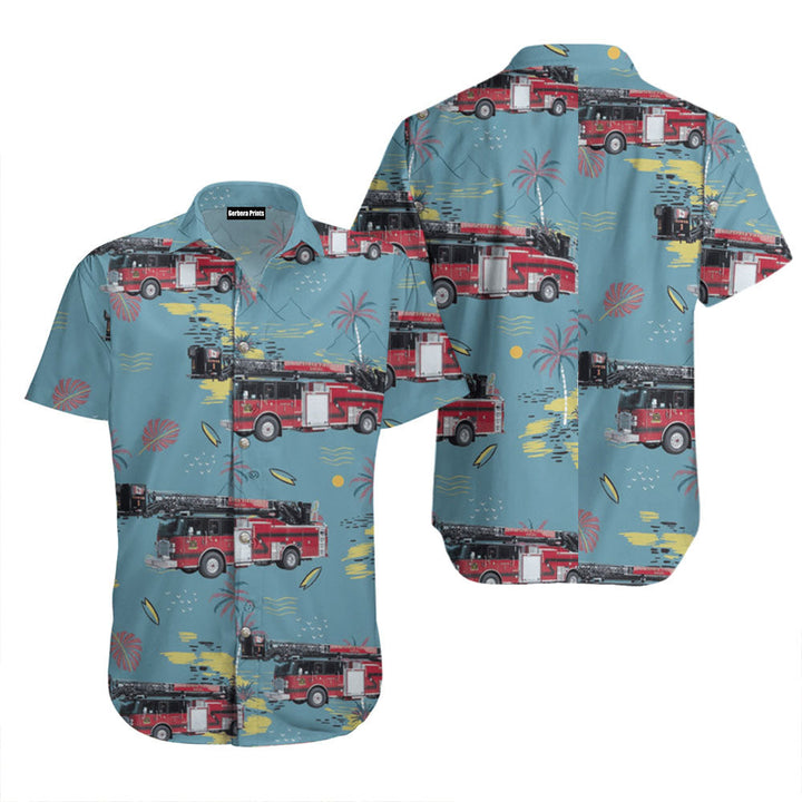 New Brunswick Canada St Stephen Fire Department Hawaiian Shirt