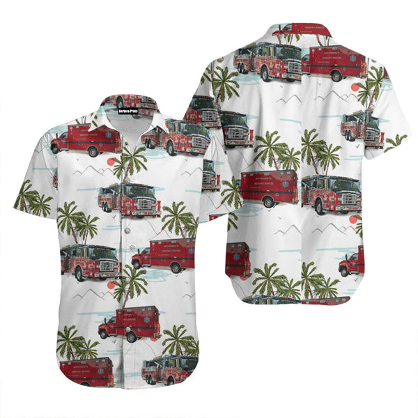 Northpatchogue Fd North Patchogue New York Hawaiian Shirt