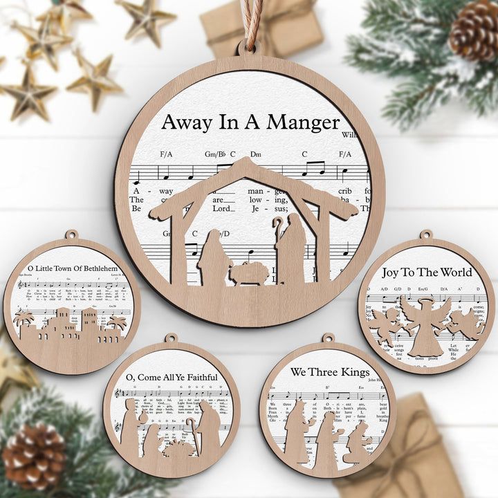 Set 5 Song Lyrics Ornament