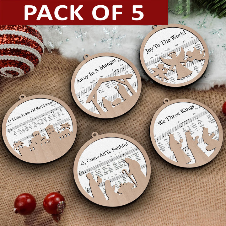 Set 5 Song Lyrics Ornament