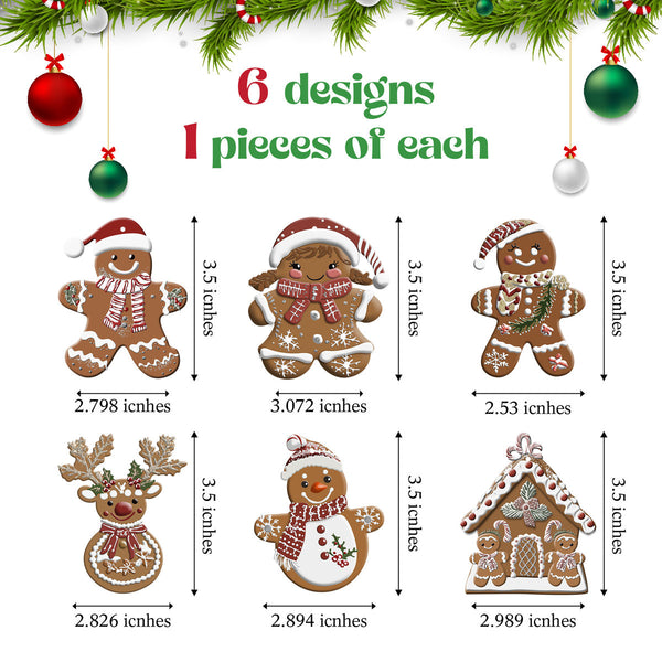 Set 1 Gingerbread Ornament