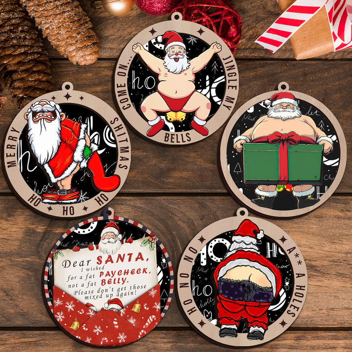 Set 5 Santa Claus Ornament