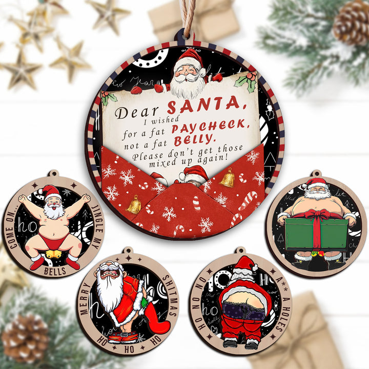 Set 5 Santa Claus Ornament